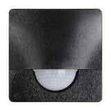 Granvena motion sensor in black, square plastic housing with rounded corners and a white half-dome lens on the lower edge, shown on a plain white background.