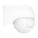 Granvena PIR Sensor 180° in white plastic, wall-mounted motion sensor with a curved hood and round detector lens, shown on a plain white background.