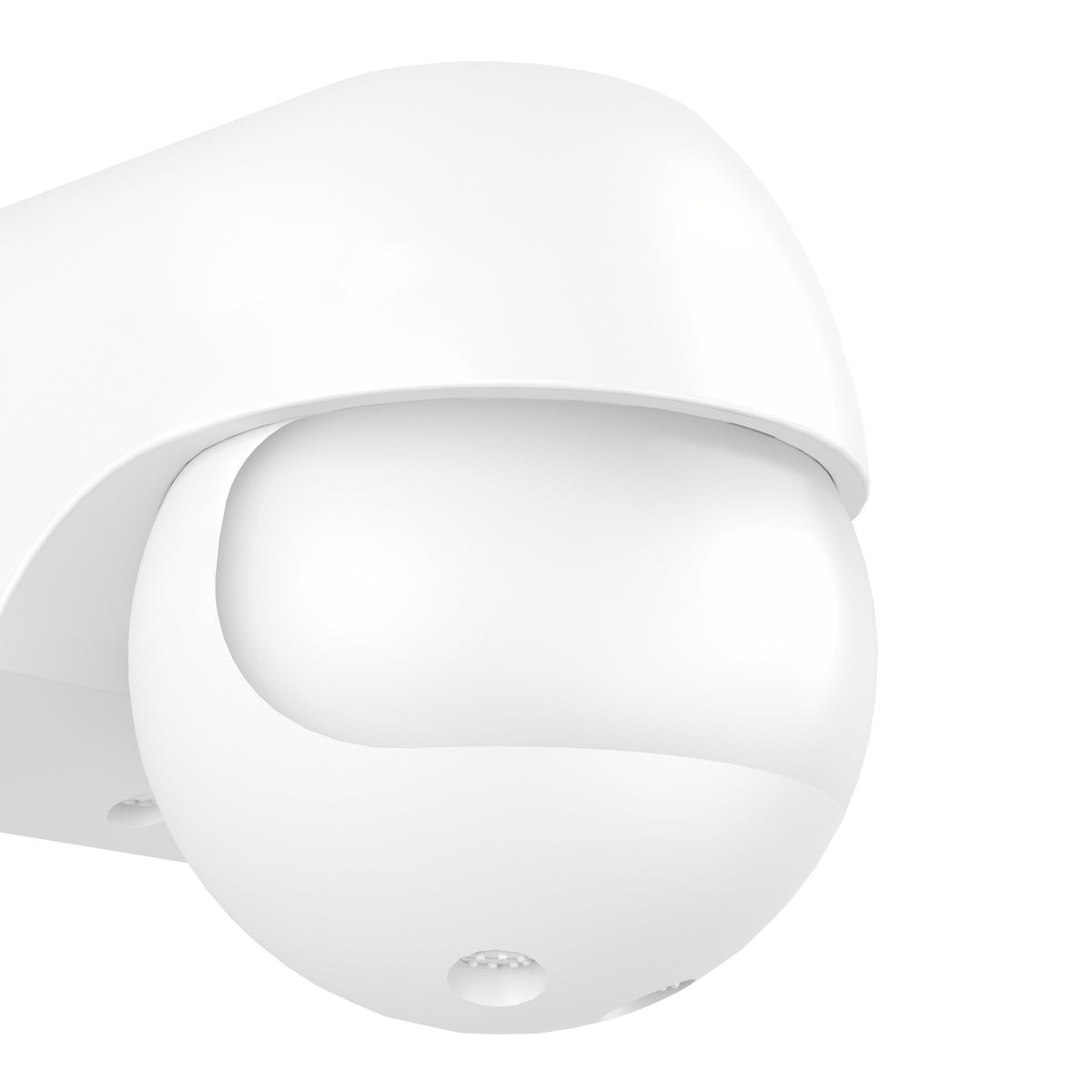 Close-up of the Granvena PIR Sensor 180° in white plastic, showing its domed hood and rounded detector lens on a plain white background.