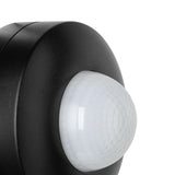 Close-up of the Granvena PIR Sensor 360° in black plastic, showing its round domed white lens for motion detection, on a plain white background.