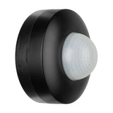 Granvena PIR Sensor 360° in black, a round plastic motion sensor with a white domed lens at its centre, shown on a plain white background.
