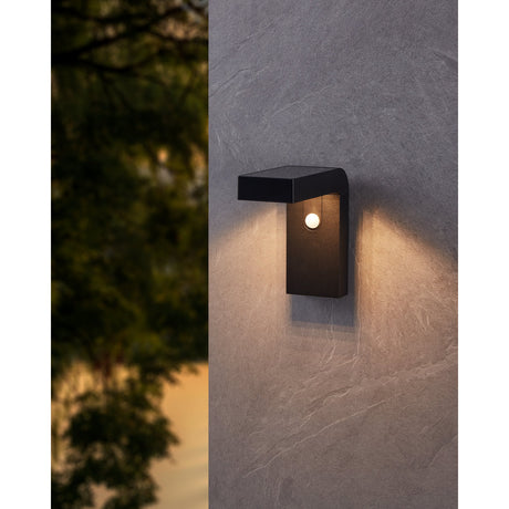 Grelbine Solar Wall Light with Motion Sensor - Black