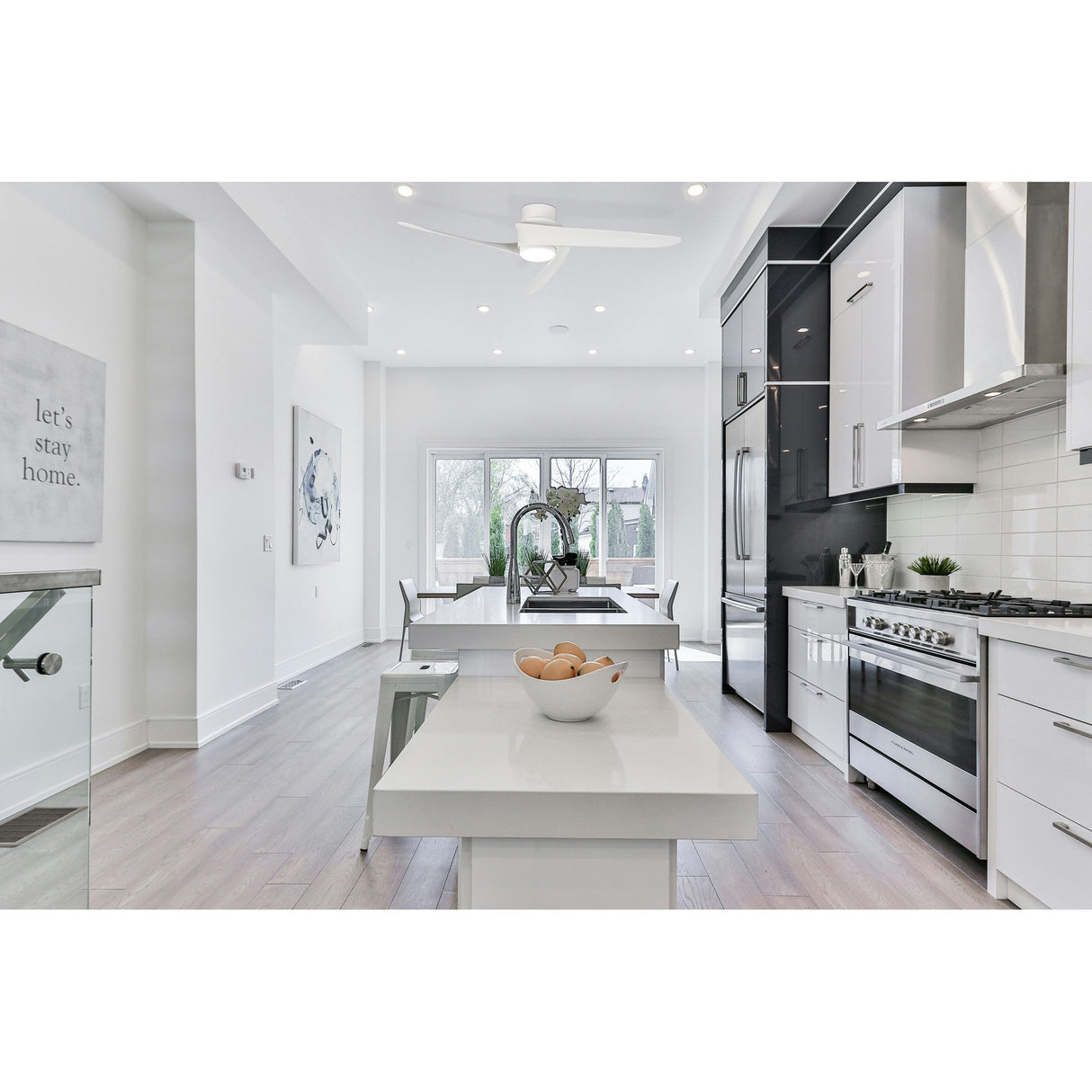 Groenland CCT Dimmable LED Ceiling Fan Light With Remote & APP Control - White