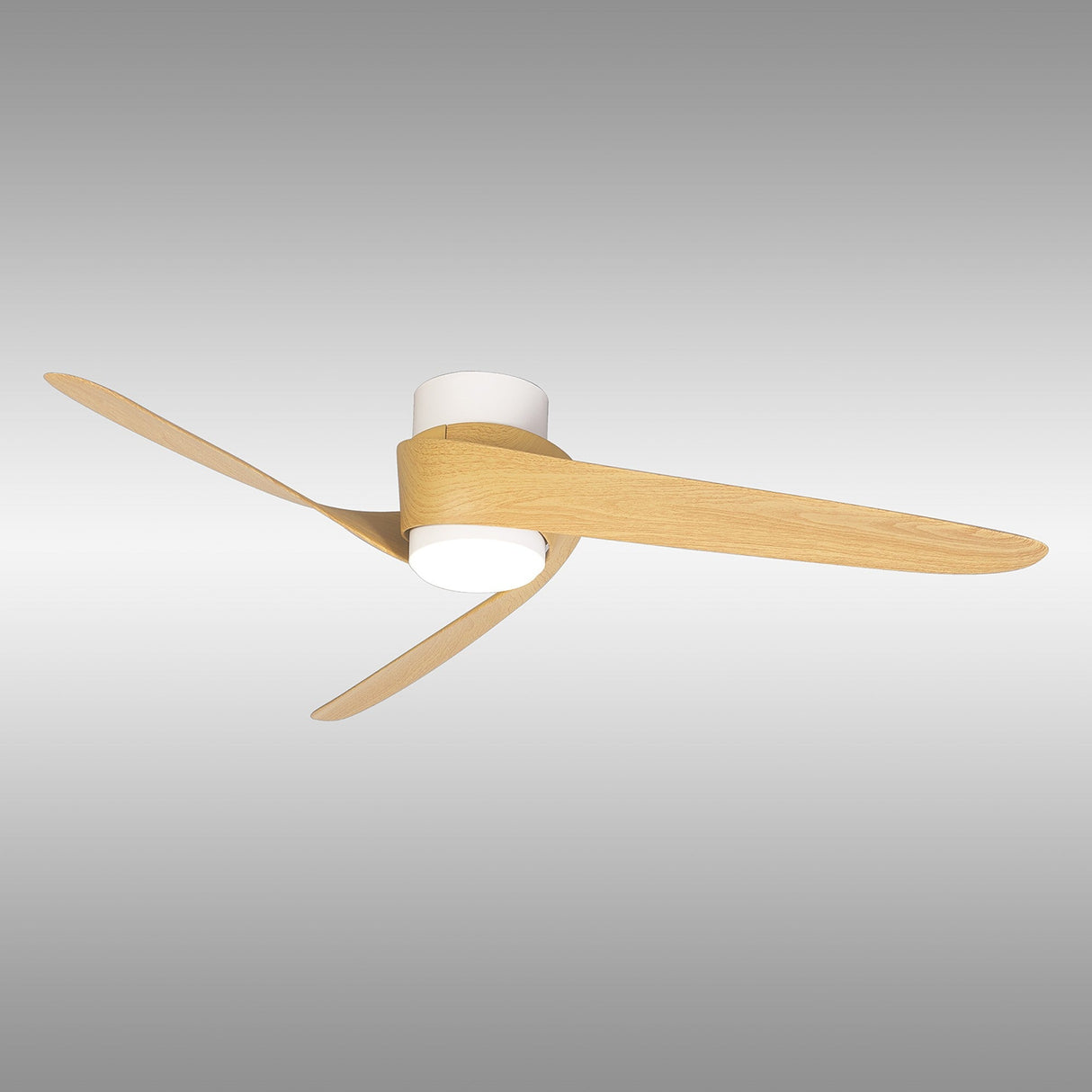 Groenland CCT Dimmable LED Ceiling Fan Light With Remote & APP Control - White/Brown