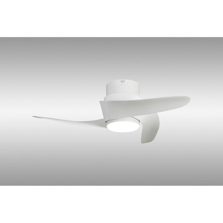 Groenland XS CCT Dimmable LED Ceiling Fan Light With Remote Control - White