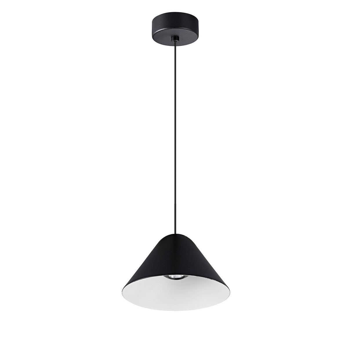 Gruissan 12.3cm Cone LED Pendant Light 5W 3000K - Black & White