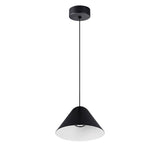 Gruissan 12.3cm Cone LED Pendant Light 5W 3000K - Black & White