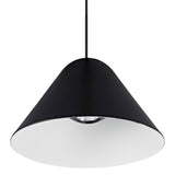 Gruissan 12.3cm Cone LED Pendant Light 5W 3000K - Black & White