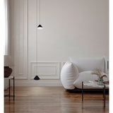 Gruissan 12.3cm Cone LED Pendant Light 5W 3000K - Black & White