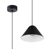Gruissan 12.3cm Cone LED Pendant Light 5W 3000K - Black & White