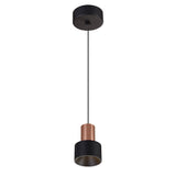 Gruissan 6.5cm LED Pendant Light 5W 3000K - Black & Gold