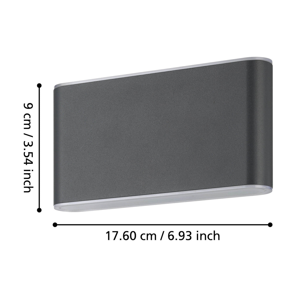 Grutti LED Outdoor Wall Light 17.5cm - Anthracite