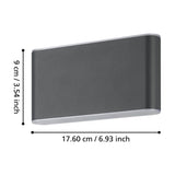 Grutti LED Outdoor Wall Light 17.5cm - Anthracite