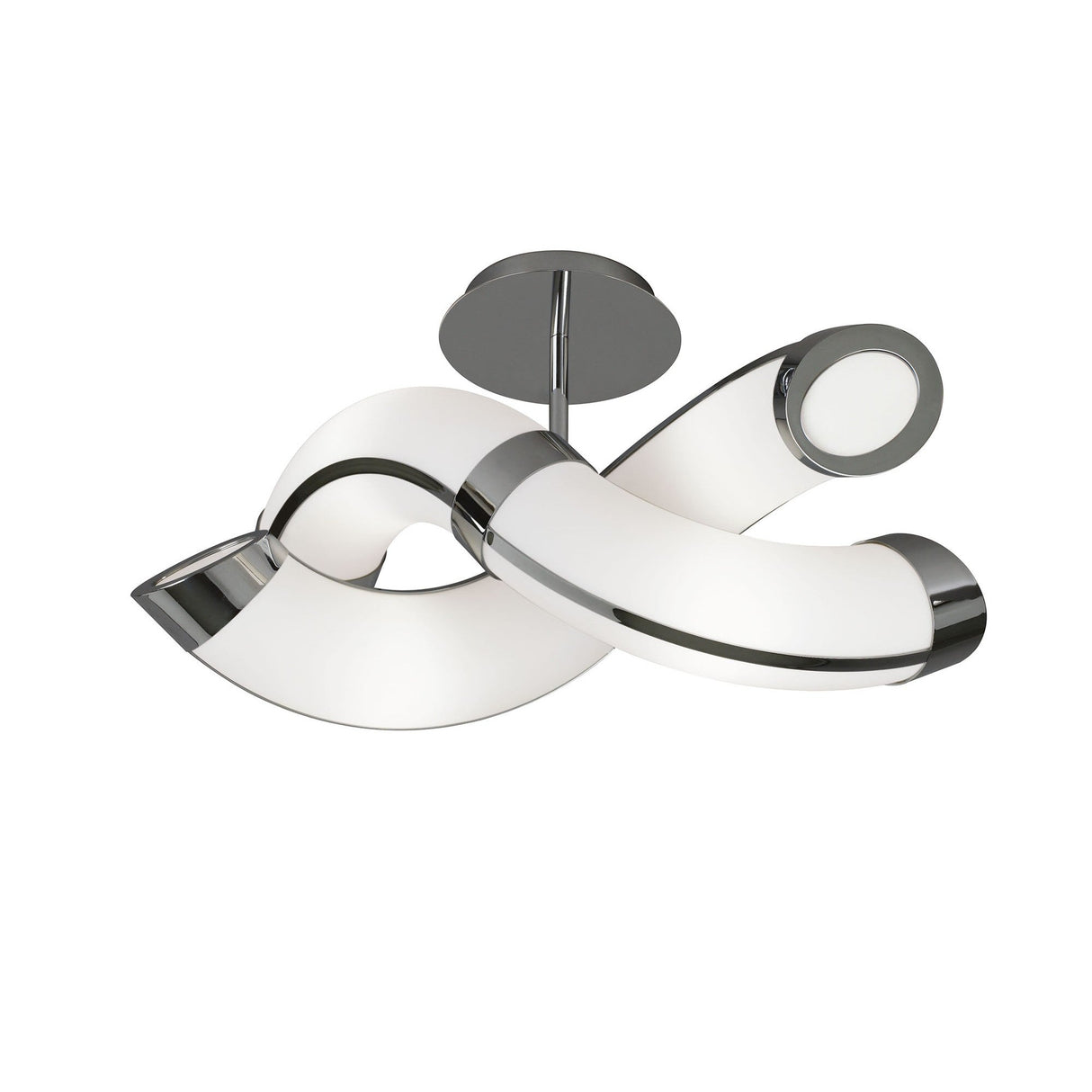 Adn Dimmable LED Semi-Flush Ceiling Light 72W 3000K - White