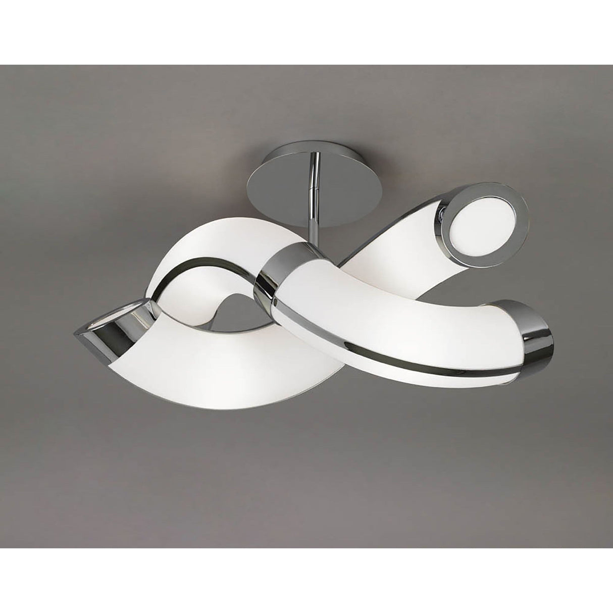 Adn Dimmable LED Semi-Flush Ceiling Light 72W 3000K - White