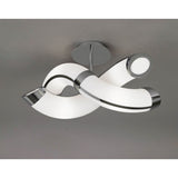 Adn Dimmable LED Semi-Flush Ceiling Light 72W 3000K - White