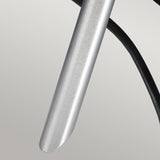 Close-up of a metallic probe with a rounded tip and attached black cable, set against a neutral background. The device is smooth and cylindrical, similar to components in the Spennymoor Kit, which includes 3 x 12V spotlights, 3 spikes, a 6m cable, and a 12V transformer in silver for precise installations.