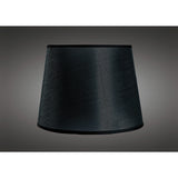 Habana Round Wall Lamp Lampshade - Black, 20cm x 15.2cm