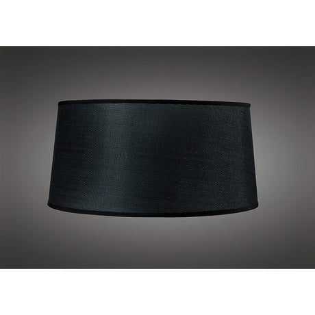 Habana Round Pendant Light Lampshade - Black, 41/45cm x 21.5cm