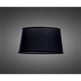 Habana Round Pendant Light Lampshade - Black, 37cm x 20.5cm
