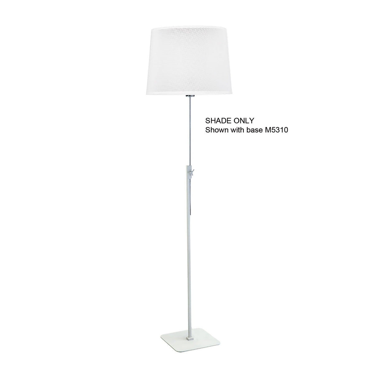 Habana Round Floor Lamp Lampshade - White, 30/35cm x 25cm