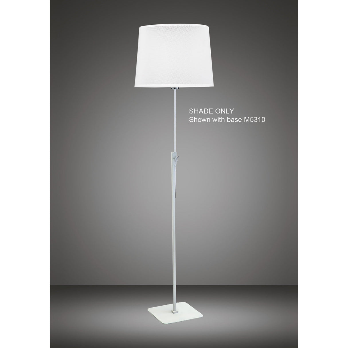 Habana Round Floor Lamp Lampshade - White, 30/35cm x 25cm