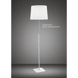 Habana Round Floor Lamp Lampshade - White, 30/35cm x 25cm