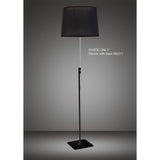 Habana Round Floor Lamp Lampshade - Black, 30/35cm x 25cm