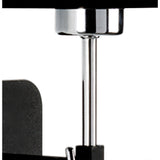 Habana Telescopic 1 Light Wall Light - Black/Chrome (Without Shade)