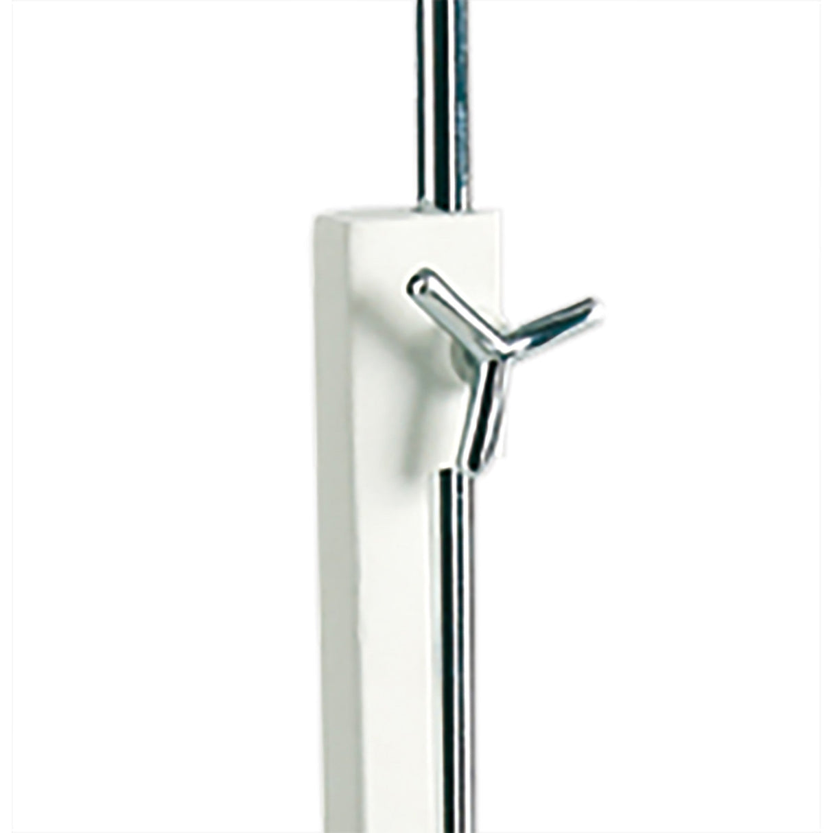 Habana 1 Light Telescopic Table Lamp - Matt White & Chrome (Without Shade)