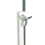 Habana 1 Light Telescopic Table Lamp - Matt White & Chrome (Without Shade)