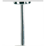 Habana 1 Light Telescopic Table Lamp - Matt White & Chrome (Without Shade)