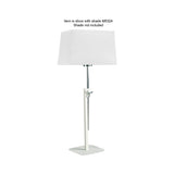 Habana 1 Light Telescopic Table Lamp - Matt White & Chrome (Without Shade)