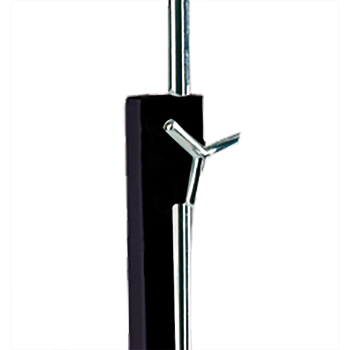 Habana 1 Light Telescopic Table Lamp - Black & Chrome (Without Shade)