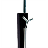 Habana 1 Light Telescopic Table Lamp - Black & Chrome (Without Shade)