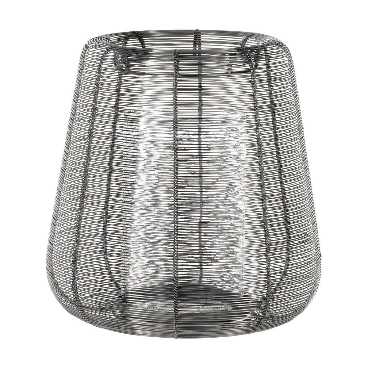 Hagony Metal Candle Lantern - Silver