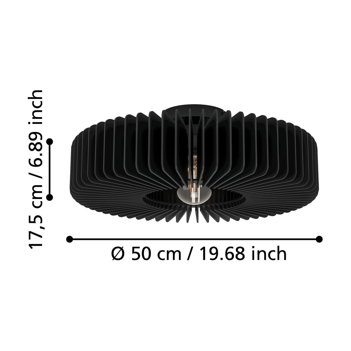 Halbanne Ceiling Light - Black