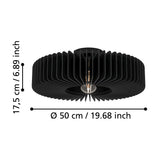 Halbanne Ceiling Light - Black