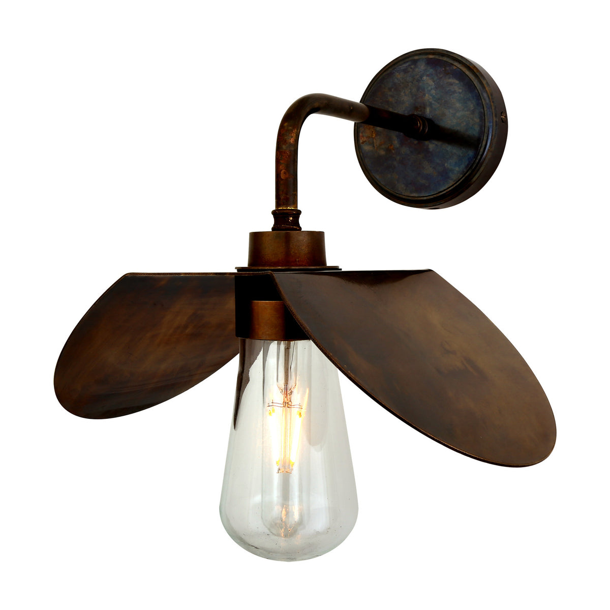 Hali Brass Wall Light IP65