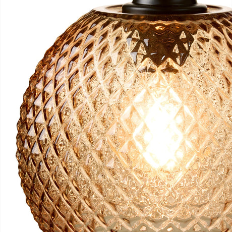 Nobb Ball Pendant Light 22cm - Amber