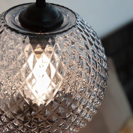 Nobb Ball Pendant Light 22cm - Smoke