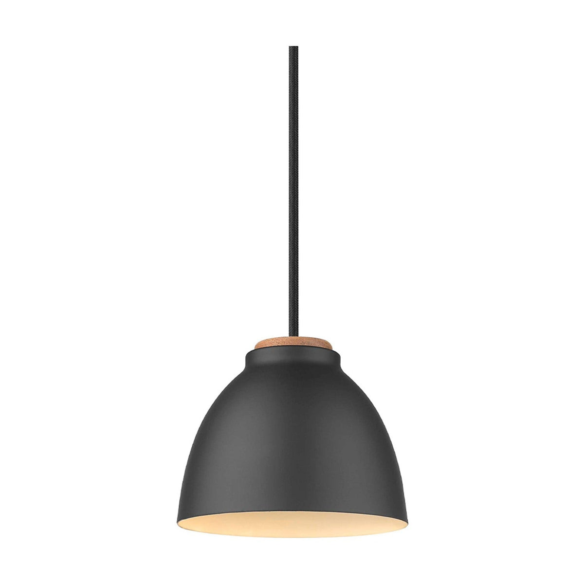 Nivå Level Pendant Light 14cm - Black & Wood