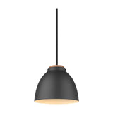 Nivå Level Pendant Light 14cm - Black & Wood