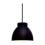 Object Pendant Light 16cm in dark grey, single-drop ceiling light with a stepped cylindrical shade, white interior, and open rim, shown on a plain white background.