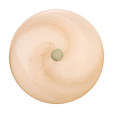 Stockholm LED Dimmable Flush Ceiling Light in brown, round opal glass dome with swirling marbled pattern and brushed metal centre boss, shown on a plain white background.
