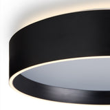 Universal LED 3 Light Flush Ceiling Light 42cm 40W - Black