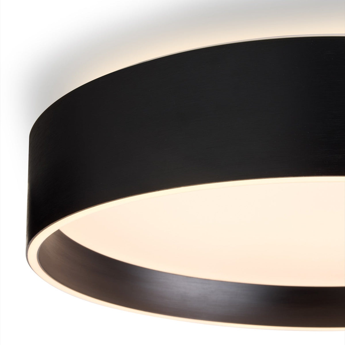 Universal LED 3 Light Flush Ceiling Light 42cm 40W - Black