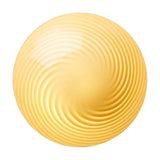 Mini Mush Glass Cable Table Lamp in orange, close-up of the wide glass dome shade with a spiral fluted swirl pattern, shown on a plain white background.