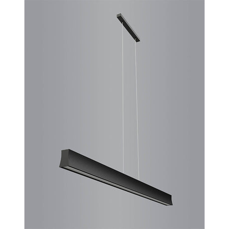 Hanok  V4 1.2m LED Linear Suspension Light 38W 3000K - Black