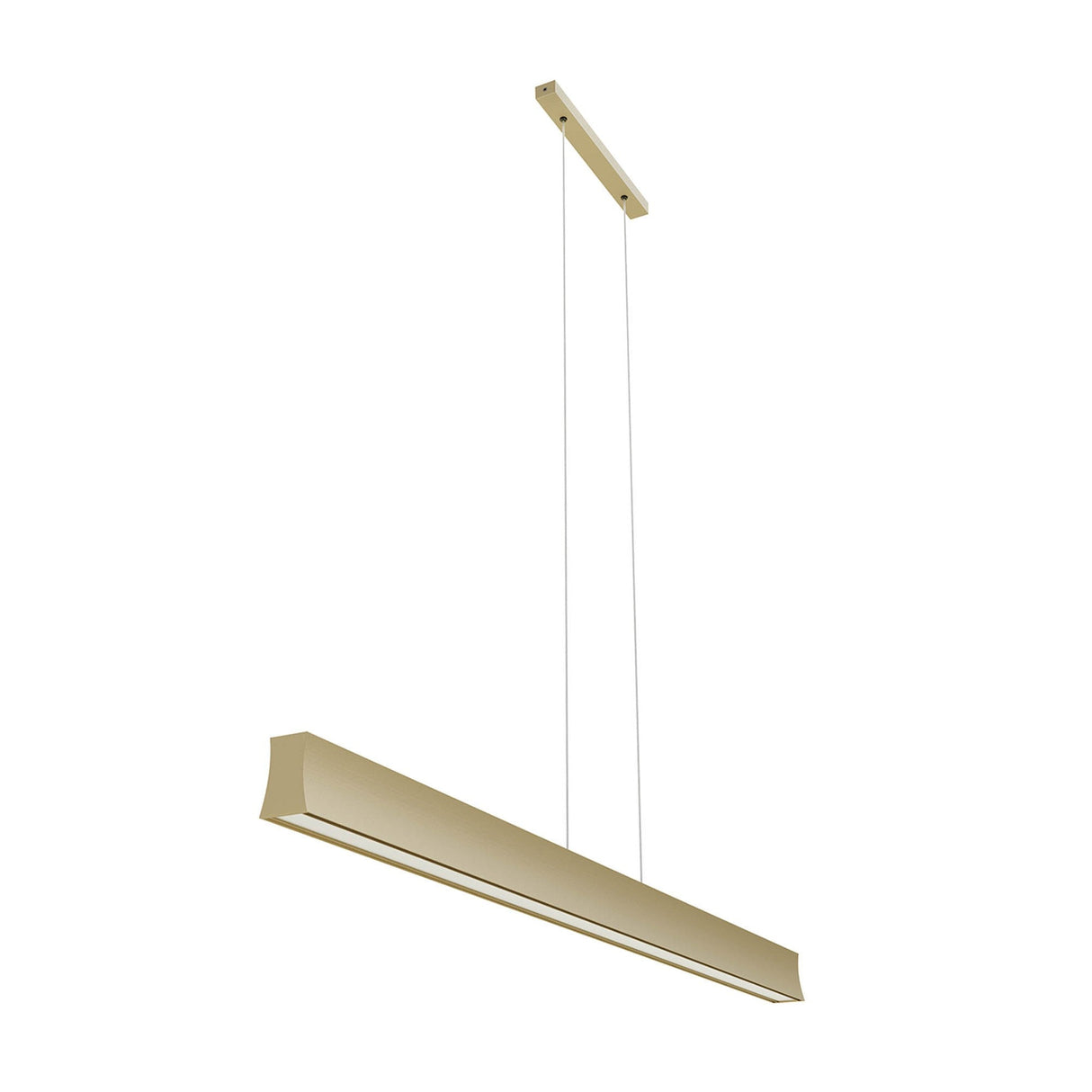 Hanok 1.2m LED Linear Suspension Light 38W 3000K - Sand Brown